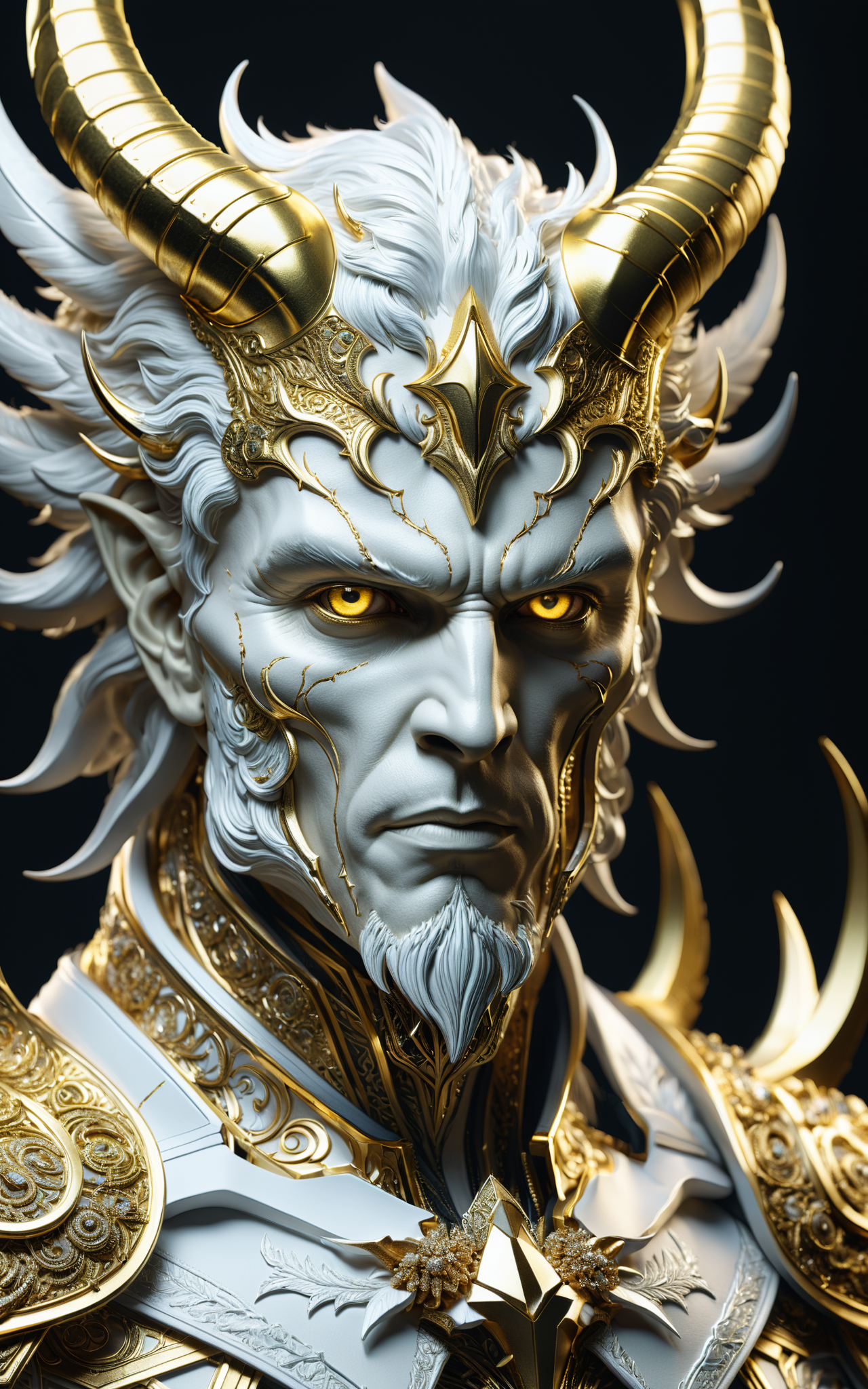 04410-4108646836-Biogenetic Lucifer in white and gold, trending on artstation, sharp focus, studio photo, intricate details, highly detailed, by.png